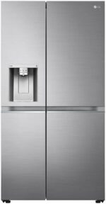 LG Amerikaanse koelkast Electronics GSLV90PZAD Side-by-Side Refrigerator, Ice Crushed Ice and Water Dispenser, Capacity 635 Litres, Platinum Silver, Silver