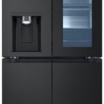 Lg GMG861EPAE - Amerikaanse Koelkast - 179cm hoog - zwart- Instaview glazen deur - 4 deurs