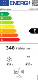 LG GSLC41EPPE - Amerikaanse Koelkast - No Frost - Water- en IJsdispenser - 641 L - Image 3