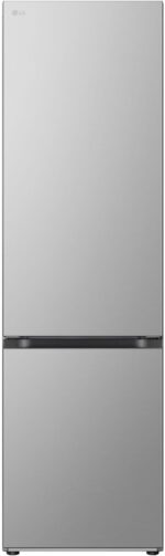 LG GBV3200DPY Combination Fridge Total No Frost, Class D, 387L, Flat Doors, Door & Linear Cooling, Fresh Converter, Smart Inverter, Smart Diagnosis, Wine Rack, Prime Silver
