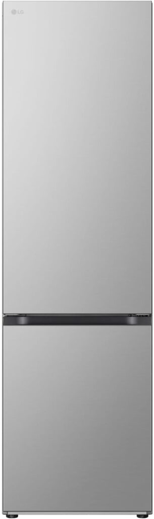 LG GBV3200DPY Combination Fridge Total No Frost, Class D, 387L, Flat Doors, Door & Linear Cooling, Fresh Converter, Smart Inverter, Smart Diagnosis, Wine Rack, Prime Silver