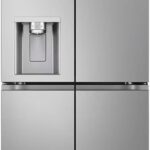 LG Amerikaanse koelkast GML861PYPE Smart Multi Door Class E 506L Wifi Linear Cooling Technology Refrigerator with UVNano Water Dispenser Without Connection, Total No Frost, Smart Diagnosis, Refrigerator Silver