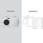 LG Wasmachine 9 kg AI DD F4R3009NSWB Class A -10%, R3 Series, Front Load, 1400 RPM, AIWash, Steam Wash, Direct Drive Engine, Bubble Basket, Smart Diagnosis, Freestanding, White - Image 3