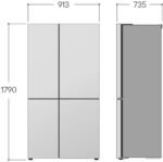 LG GSLC41PYPE Amerikaanse koelkast 641L met water- en ijsdispenser zonder leidingwerk - SpacePlus icemaker - LinearCooling voor stabiele versheid - ruime 641L inhoud voor gezinnen en stille. Energieklasse E - Image 9