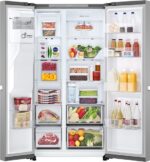LG GSLC41PYPE Amerikaanse koelkast 641L met water- en ijsdispenser zonder leidingwerk - SpacePlus icemaker - LinearCooling voor stabiele versheid - ruime 641L inhoud voor gezinnen en stille. Energieklasse E - Image 11