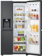 LG GSLE91EVAC Amerikaanse koelkast 628L met water- en ijsdispenser zonder leidingwerk - UVnano (99,99% bacteriën) - DoorCooling+ voor sneller koelen - ThinQ slimme bediening, stille en zuinige Smart Inverter. Energieklasse C - Image 11