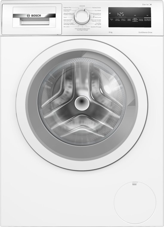 550x764 Bosch Wasmachine 8KG WAN2827AFG - Serie 4 - Wasmachine - NL/FR display - Energielabel A - Image 1