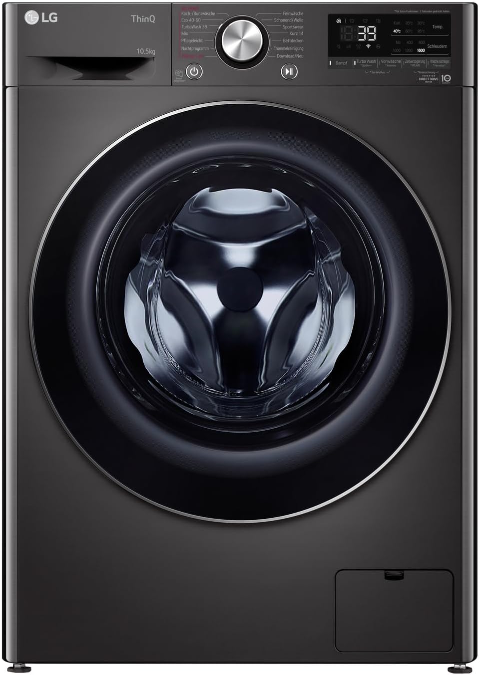 61KYoDzHlVL._AC_SL1500_ LG Wasmachine 10.5 kg Electronics F6WV710P2S, EEK A front loader 1600 revolutions steam inverter direct drive - Image 1