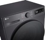 LG Was-droogercombinatie V5WD95SLIMB, SLIM  9-5 kg, Class A and E, 60 x 53.5 x 85 cm, Wi-Fi, AI Direct Drive, Deep Cleaning with Steam, TurboWash 360, Allergy Care, Tempered Glass Exterior Door, Dark Stone - Image 6