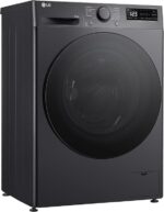 LG Was-droogercombinatie V5WD95SLIMB, SLIM  9-5 kg, Class A and E, 60 x 53.5 x 85 cm, Wi-Fi, AI Direct Drive, Deep Cleaning with Steam, TurboWash 360, Allergy Care, Tempered Glass Exterior Door, Dark Stone - Image 7