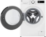 LG AI DD F4R3013NSWB washing machine class A -10%, front loading series R3, washing machine 13 kg, 1400 revolutions, AIWash, steam cleaning, direct drive motor, smart diagnosis, freestanding, white - Image 2