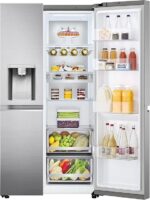 LG Amerikaanse koelkast Electronics GSLV90PZAD Side-by-Side Refrigerator, Ice Crushed Ice and Water Dispenser, Capacity 635 Litres, Platinum Silver, Silver - Image 9