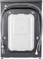 LG Was-droogercombinatie V5WD95SLIMB, SLIM  9-5 kg, Class A and E, 60 x 53.5 x 85 cm, Wi-Fi, AI Direct Drive, Deep Cleaning with Steam, TurboWash 360, Allergy Care, Tempered Glass Exterior Door, Dark Stone - Image 9