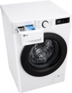 LG Wasmachine 9 kg AI DD F4R3009NSWB Class A -10%, R3 Series, Front Load, 1400 RPM, AIWash, Steam Wash, Direct Drive Engine, Bubble Basket, Smart Diagnosis, Freestanding, White - Image 5