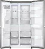 LG Amerikaanse koelkast Electronics GSLV90PZAD Side-by-Side Refrigerator, Ice Crushed Ice and Water Dispenser, Capacity 635 Litres, Platinum Silver, Silver - Image 4
