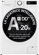 LG AI DD F4R3013NSWB washing machine class A -10%, front loading series R3, washing machine 13 kg, 1400 revolutions, AIWash, steam cleaning, direct drive motor, smart diagnosis, freestanding, white - Image 5