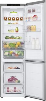 LG GBV3200DPY Combination Fridge Total No Frost, Class D, 387L, Flat Doors, Door & Linear Cooling, Fresh Converter, Smart Inverter, Smart Diagnosis, Wine Rack, Prime Silver - Image 5