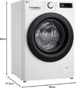 LG Wasmachine 9KG AI DD F2R3S09NSWB, Smart, Front Loader, Class A -10%, 1200 Rotations, Steam Wash, AI Wash, Inverter Direct Drive, Smart Diagnosis, Free Installation, White [Energy Class A] - Image 5