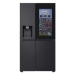 LG Amerikaanse koelkast GSGE91EVAC G-Serie Side-by-Side (628 l, C, 1790 mm hoch, Essence Black Steel)