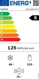 Gorenje NRK620B61X4OT Koelvriescombinatie  RVS  NoFrost - Image 5